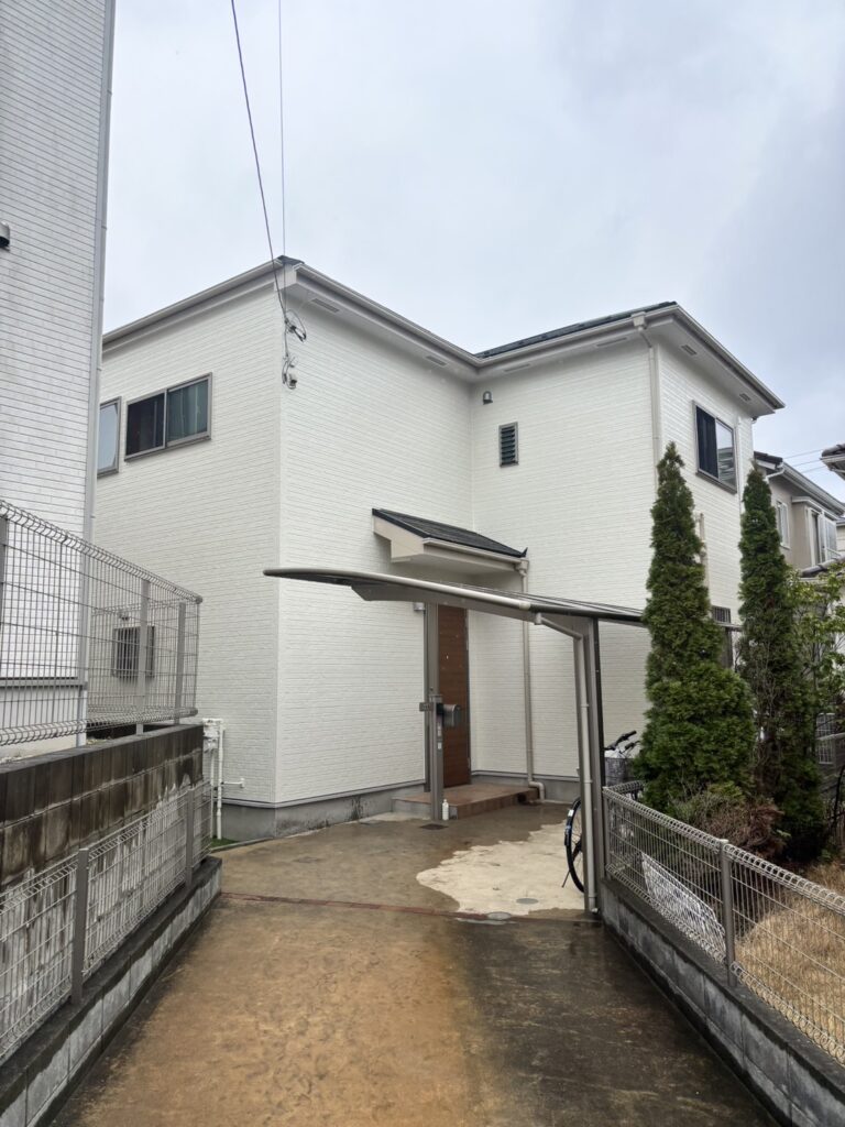 柏市永楽台の外壁塗装 完工後の外観写真